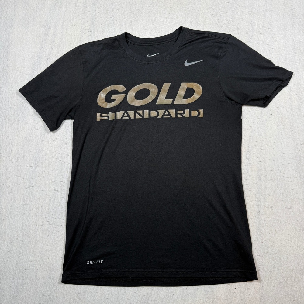 Nike Kids UNCC Charlotte 49ers Gold Standard Dri-FIT T-Shirt Black Small